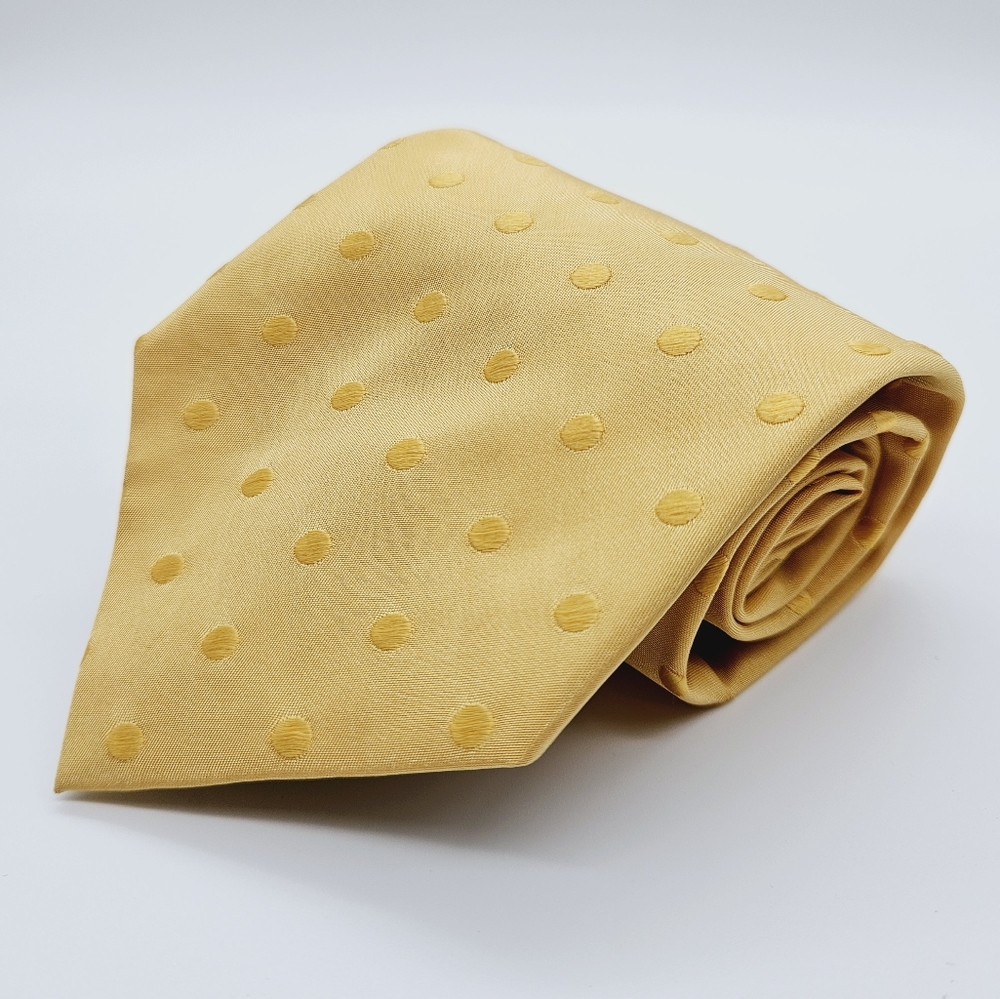 ISAAC MIZRAHI | 100% silk 2-tone polkadot neck tie